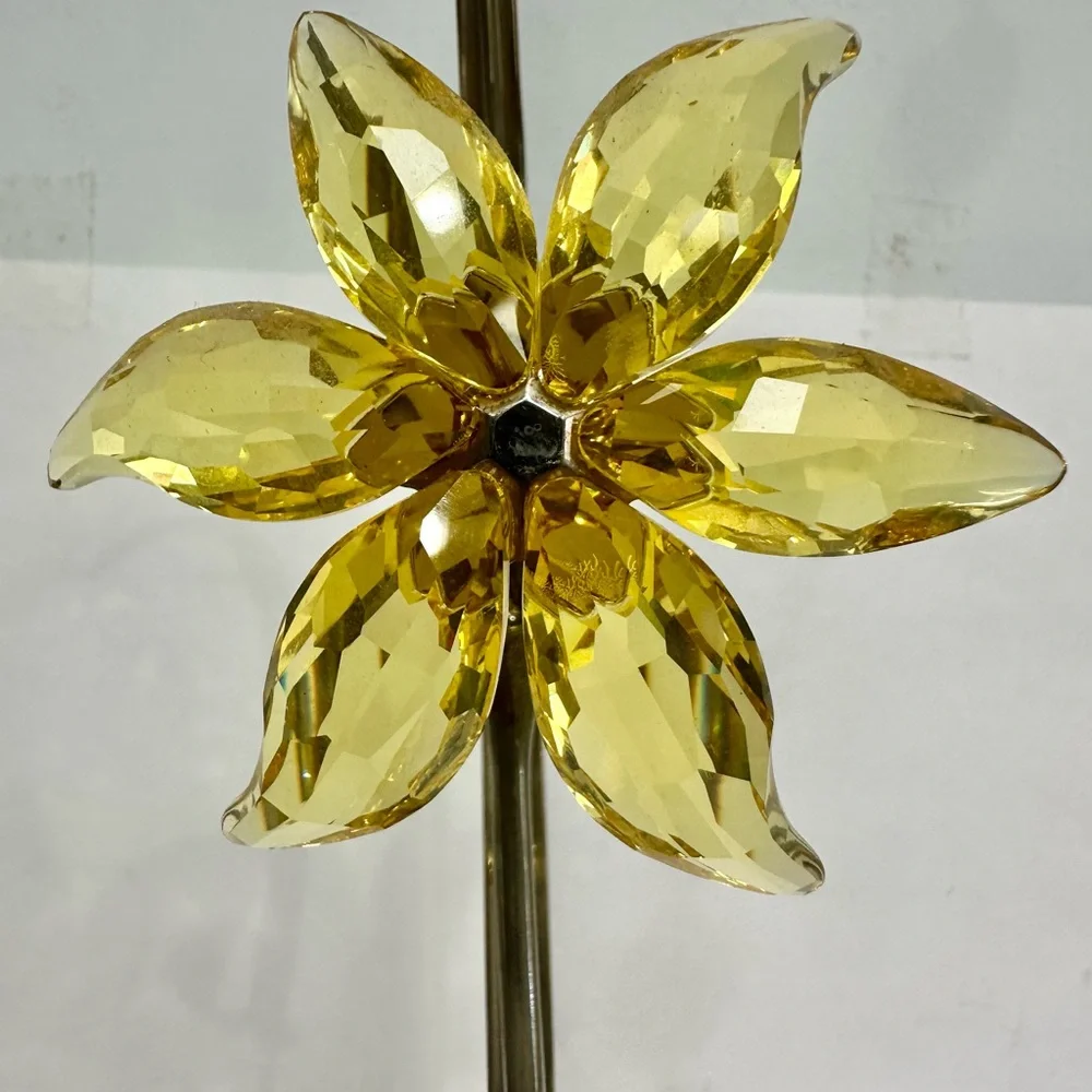 Swarovski Golden Crystal Flower Accent